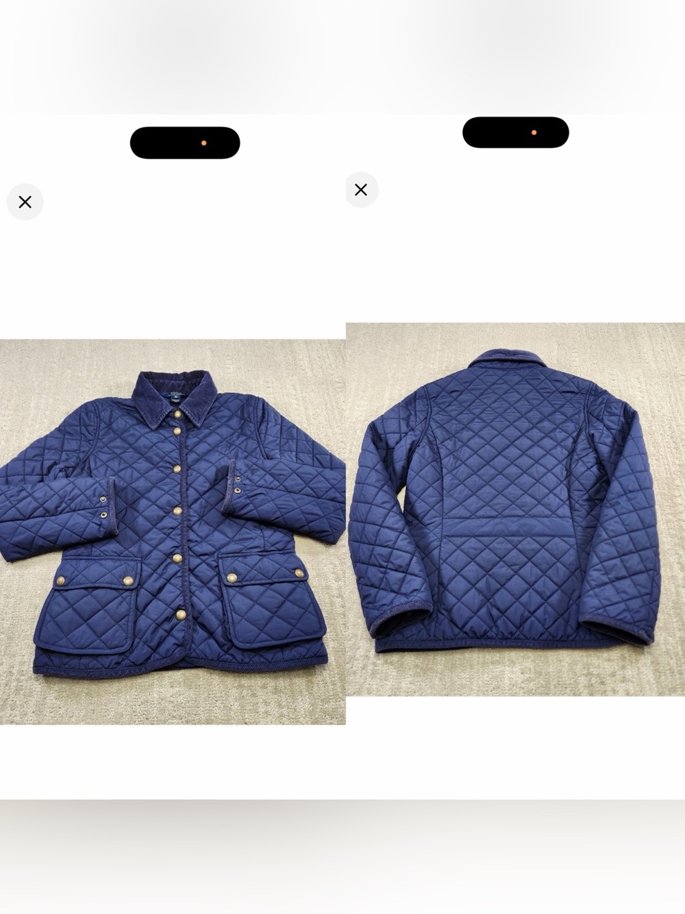 Polo by Ralph Lauren Navy Quilted Puffer Jacket